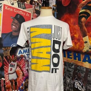 Vintage 90s Untied States Navy Nike Just Do‎ It Graphic T Shirt Mens Sz Medium